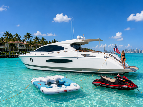 Rent a 75' Lazzara **All-Inclusive Rates**  in Miami Beach, FL near me
